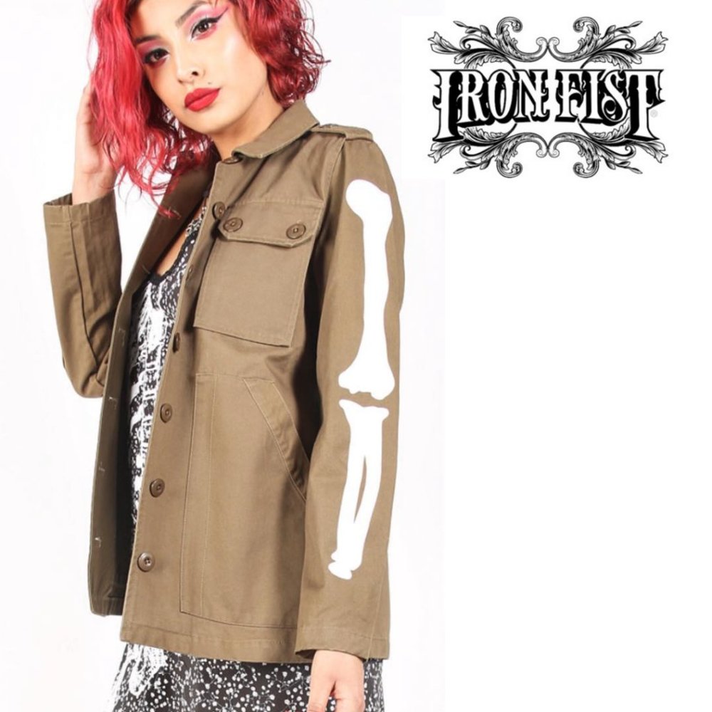 Iron Fist Bone In Military Jacket
